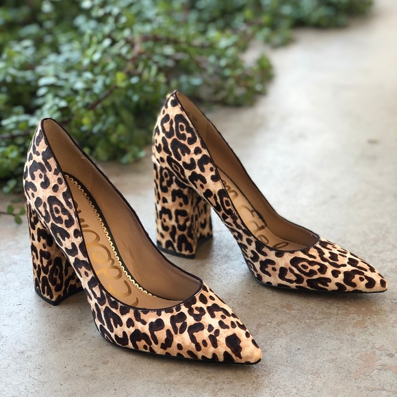 sam edelman leopard print heels